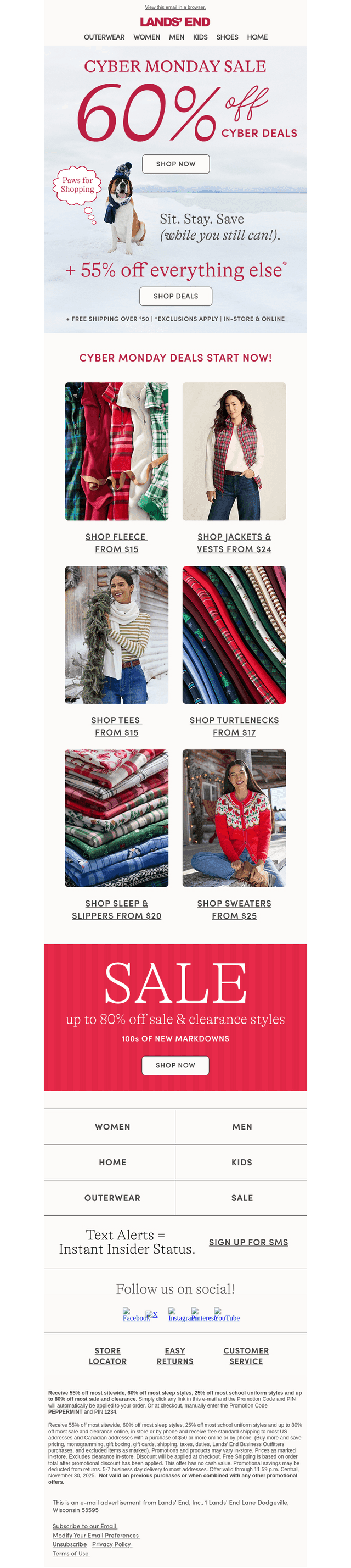 ICYMI: 60% off Cyber Deals + 55% off everything else!
