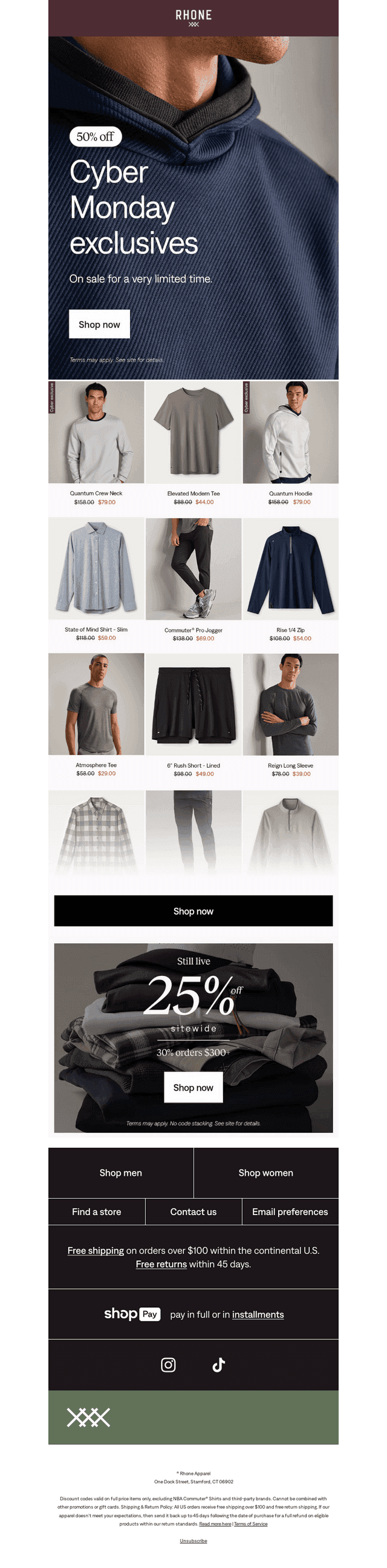 50% off the online drops