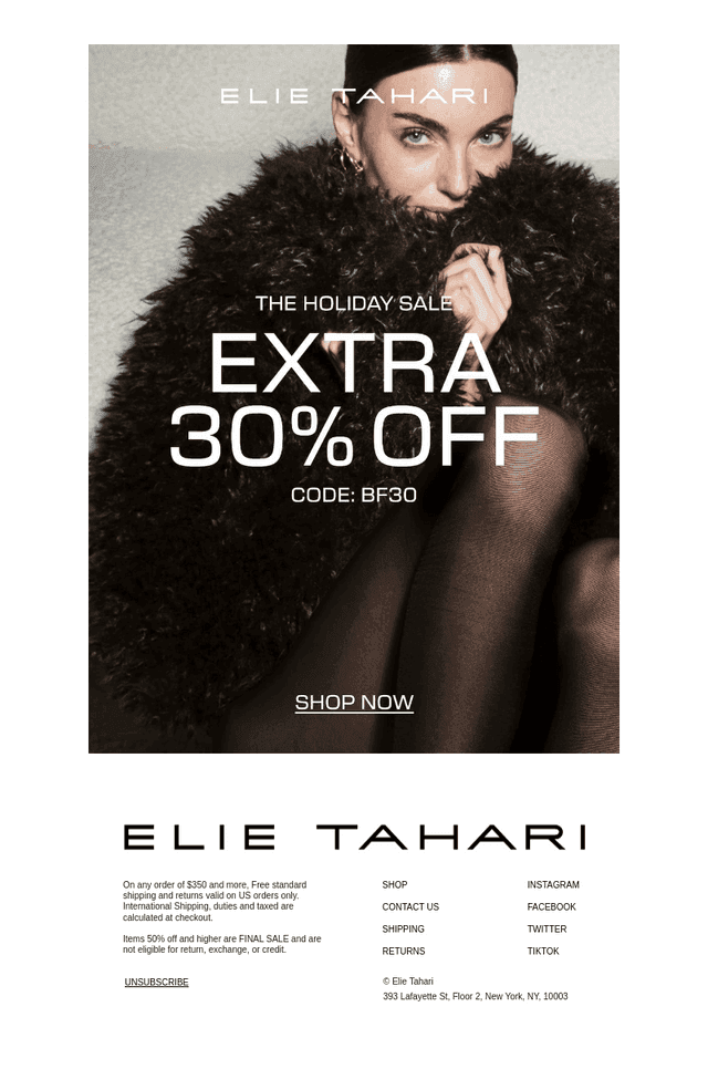 Extra 30% Off Ends Tonight
