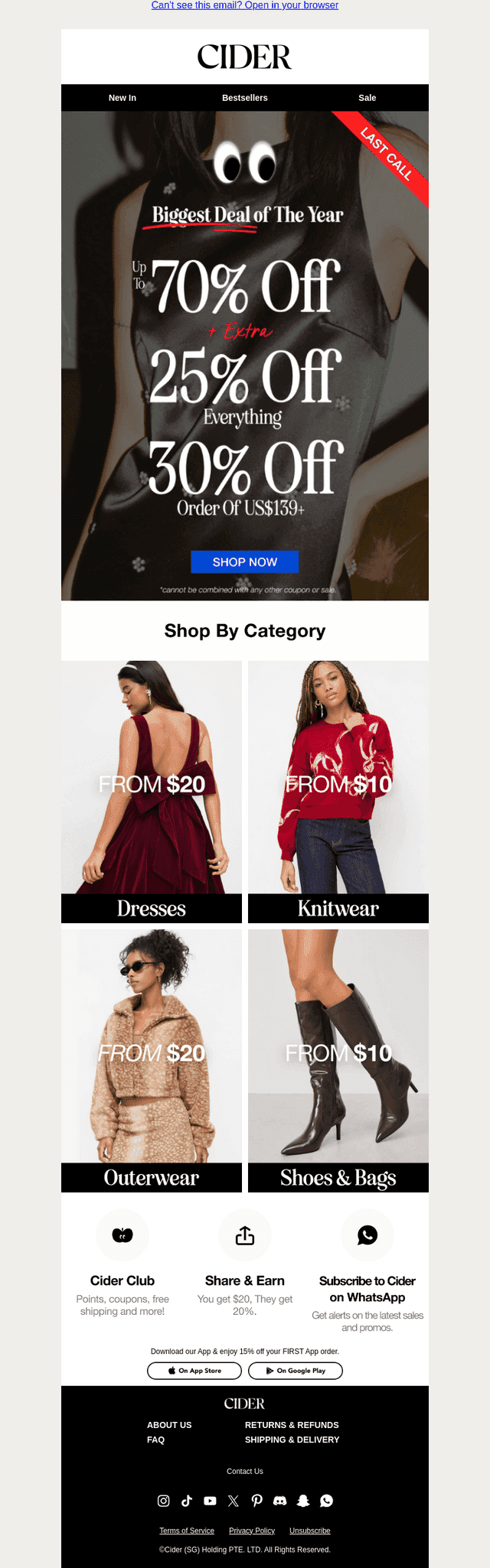 SAY "BYE, BLACK FRIDAY"