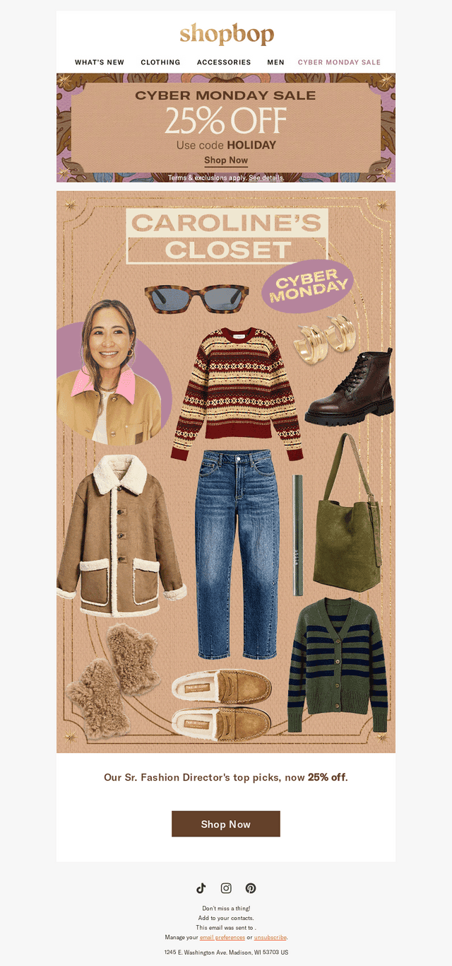 Caroline’s Closet: 25% off