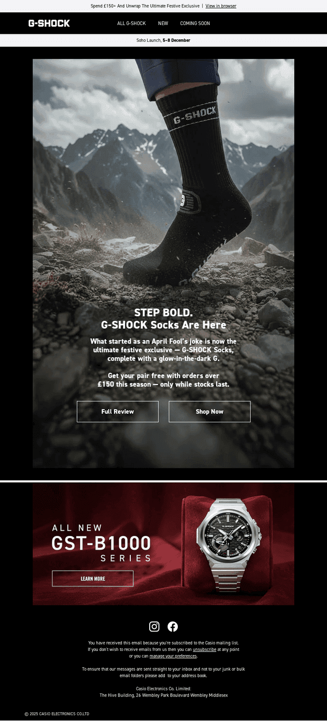 Remember The G-SHOCK Socks? Get Yours