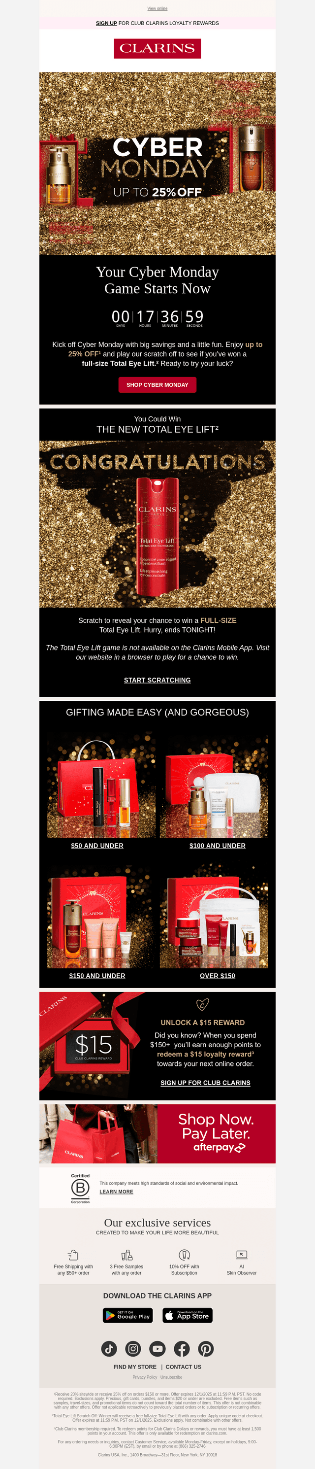 Cyber Monday = Prize Potential