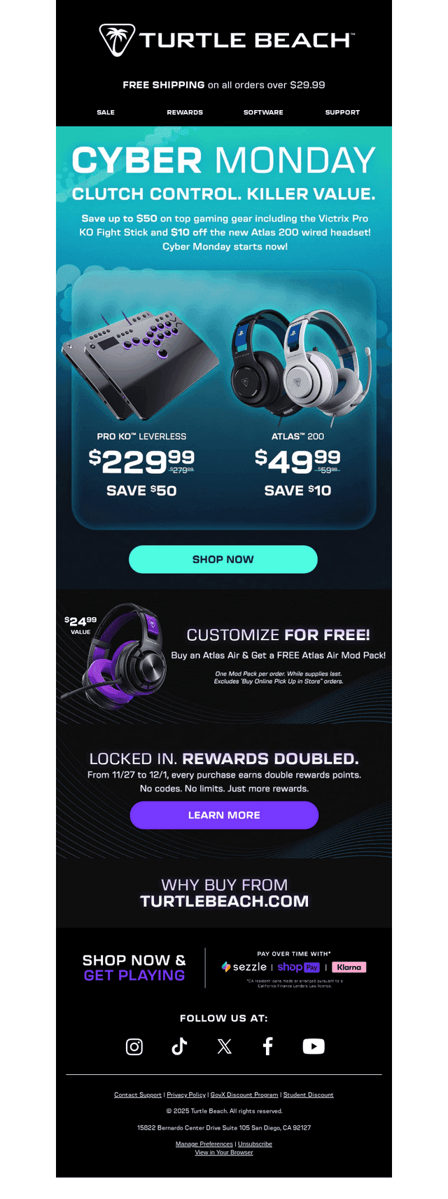 Turtle Beach email from Mon, Dec 1, 2025