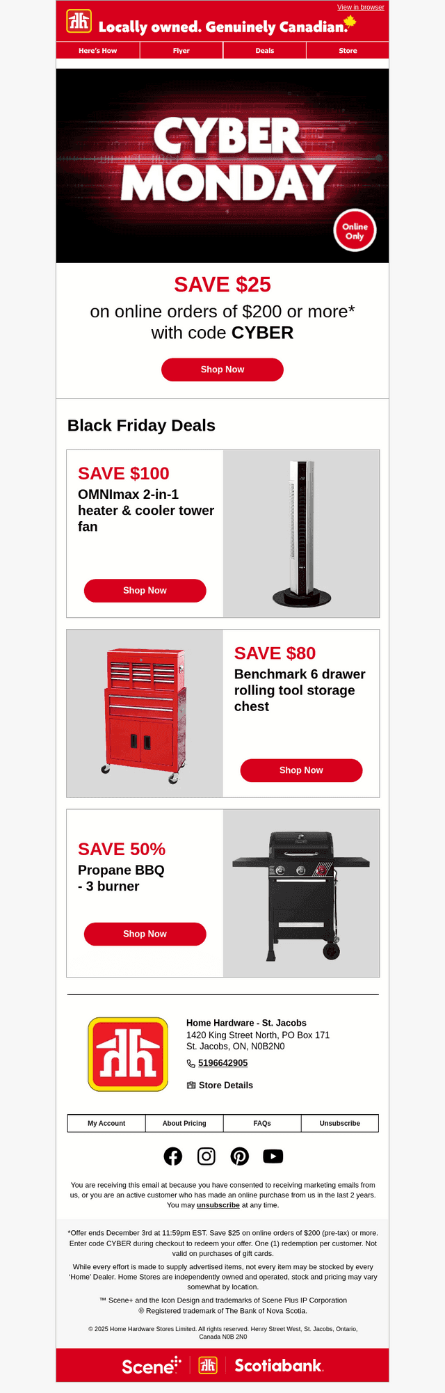 One code, big savings - Cyber Monday is on!