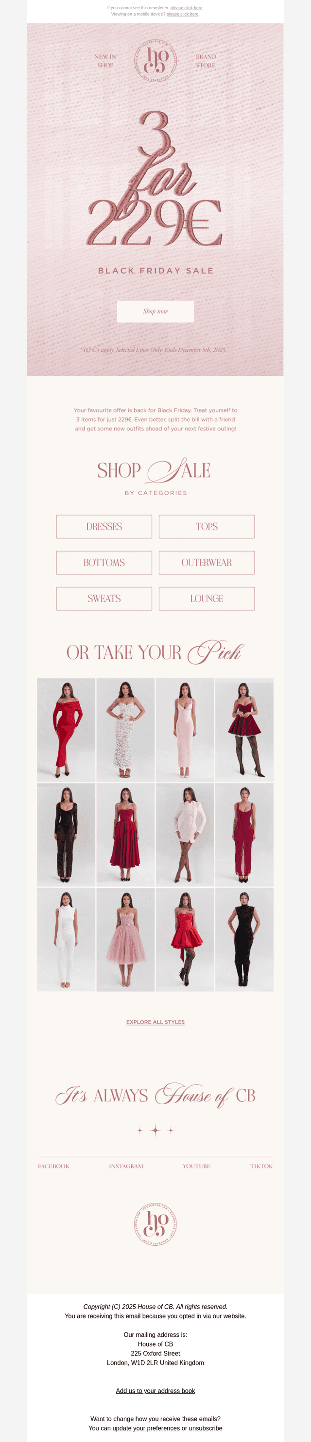Correction: 3 for 229€ is now live!