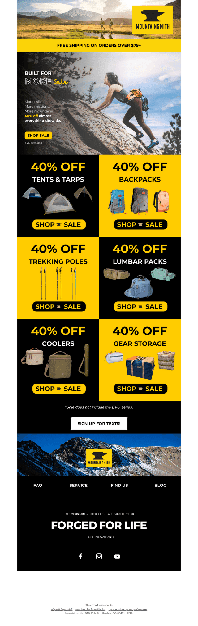 Mountainsmith email from Mon, Dec 1, 2025