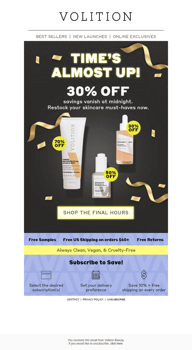 Ends Tonight! 🕛 30% OFF Everything