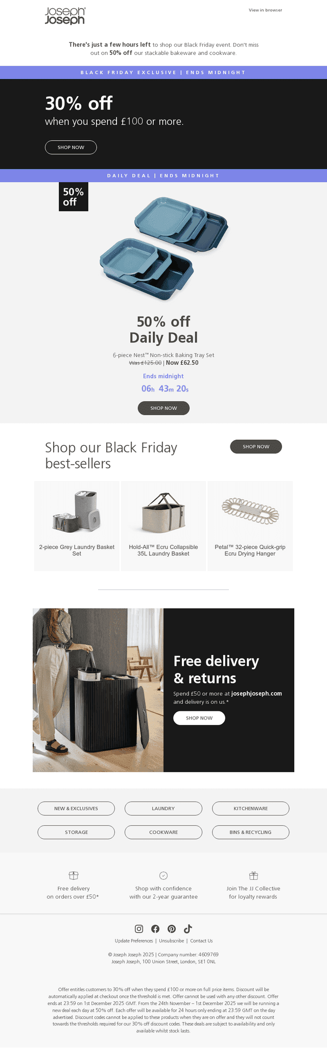 FINAL HOURS: 30% off all categories