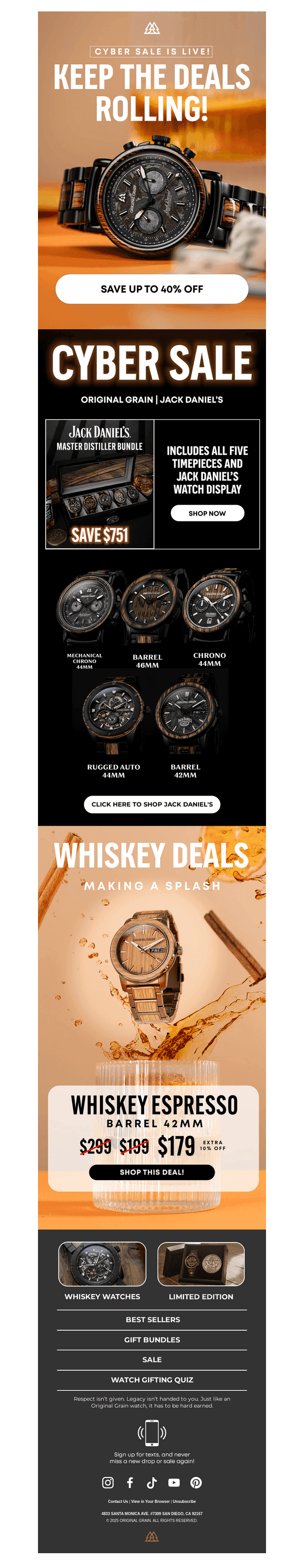 Whiskey Watches Are Making A Splash