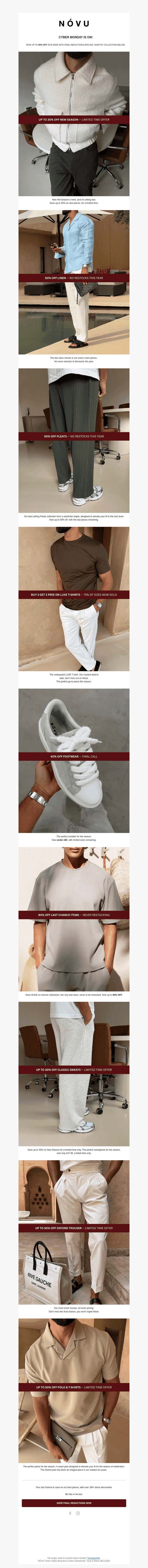 CYBER MONDAY DEALS — FINAL REDUCTIONS