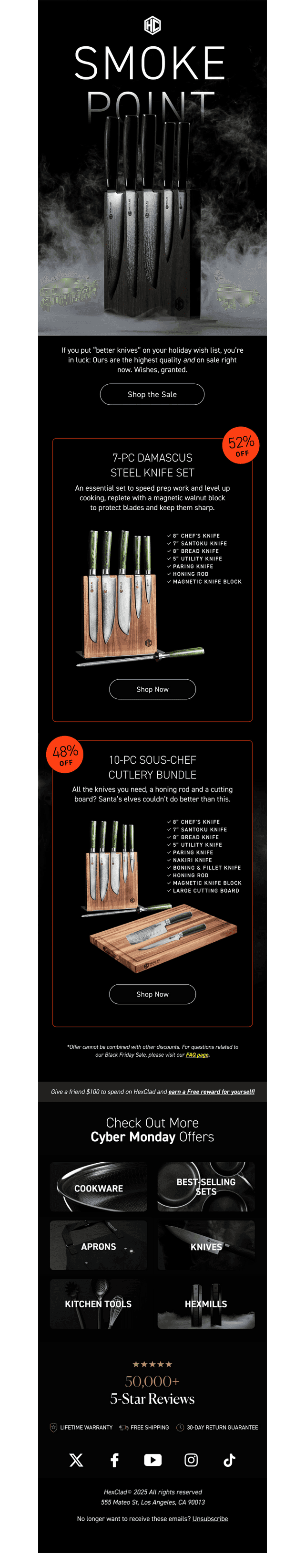 Up to 52% OFF our knives!