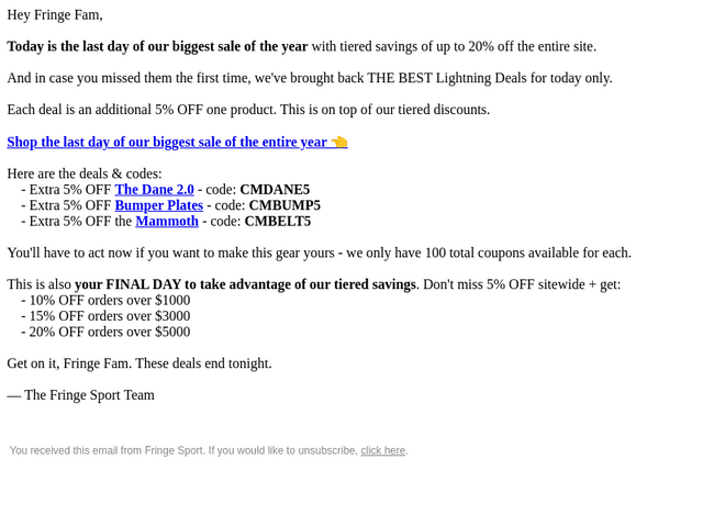 ENDS TONIGHT: Extra 5% OFF The Dane 2.0 & More