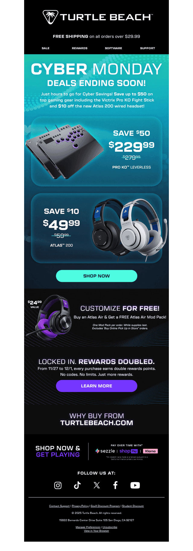 Turtle Beach email from Mon, Dec 1, 2025