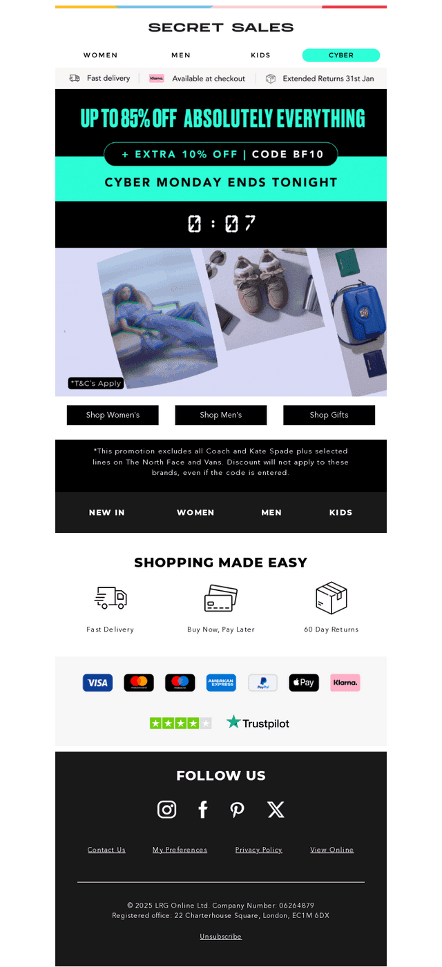 Cyber Monday Extra 10% Ends Tonight!⏰