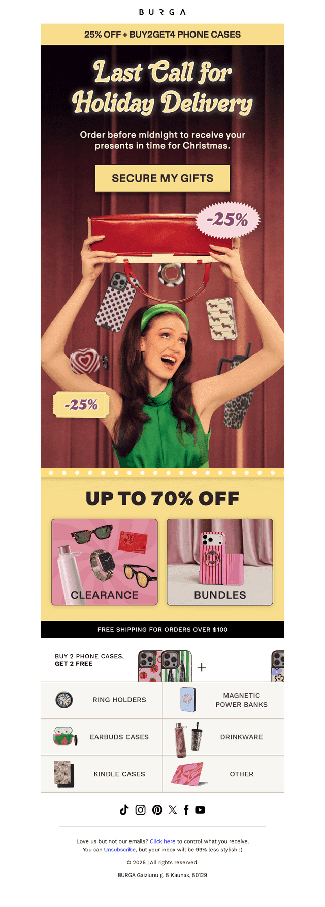 Don’t miss Christmas delivery