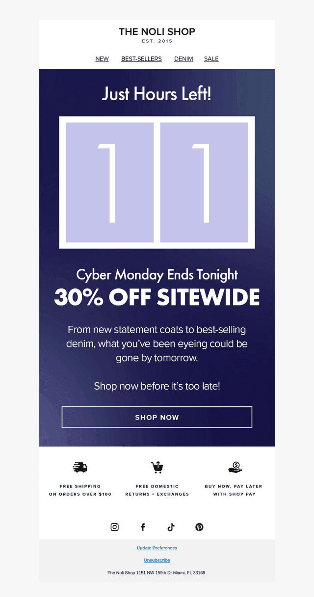 HOURS LEFT - CYBER MONDAY ENDS SOON