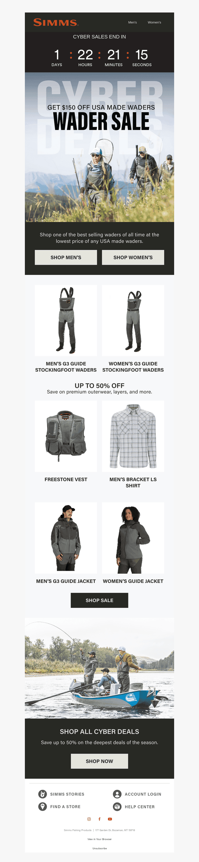 Don't miss $150 off USA made waders