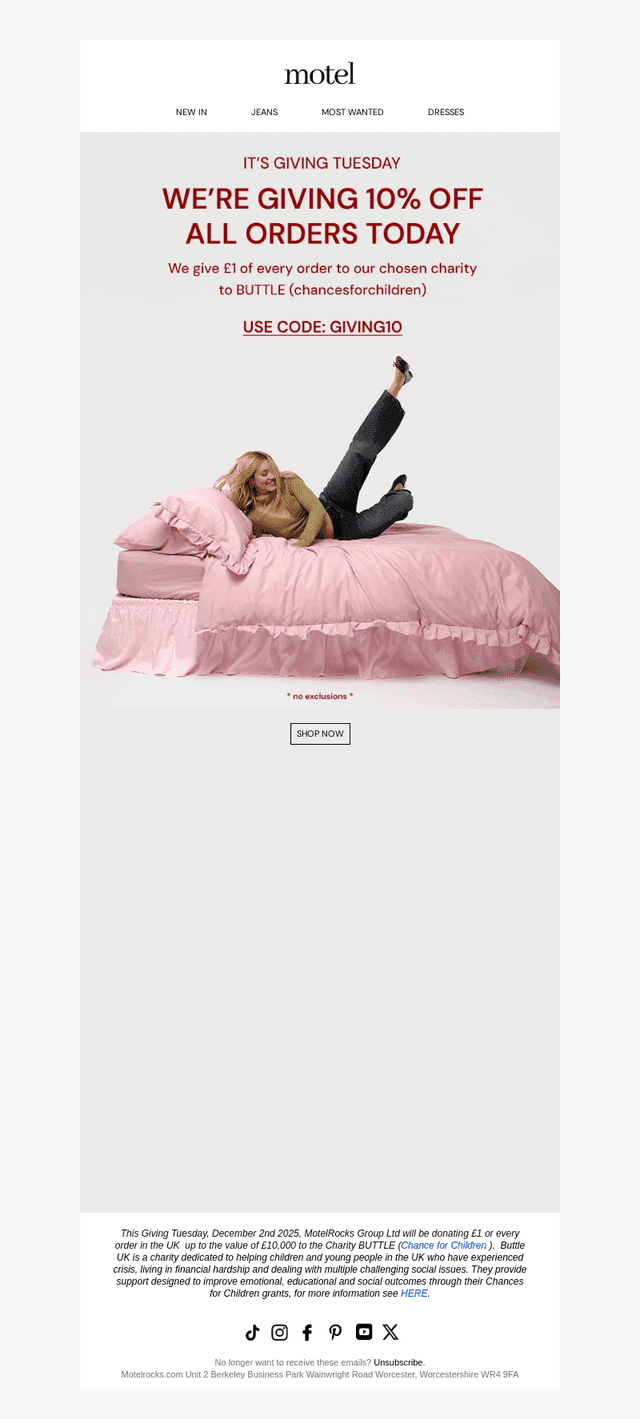 Giving Tuesday ♥︎ 10% off everything