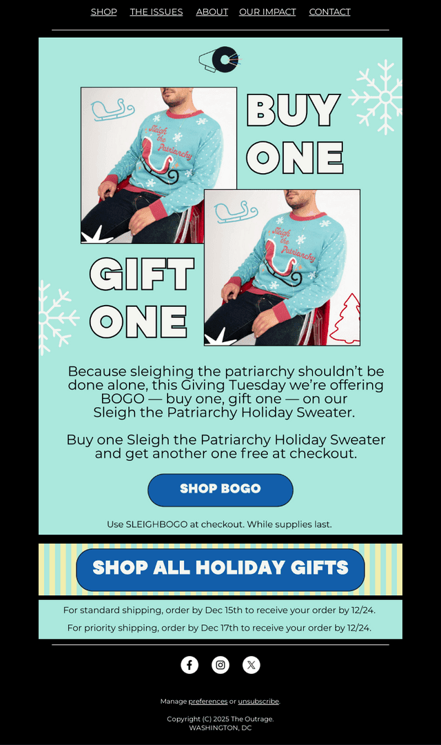 BOGO for Giving Tuesday 🎁🎁