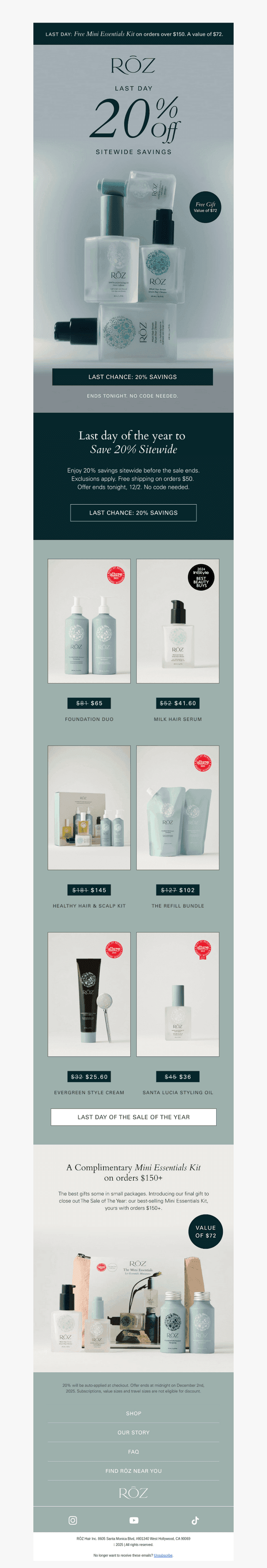 Wrapping Up: 20% OFF ends tonight