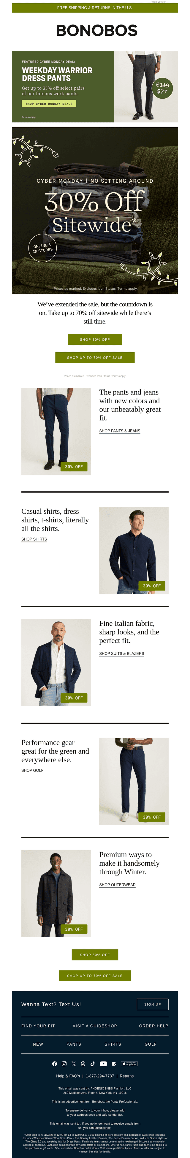 Now Extended: Up to 70% Off Sitewide