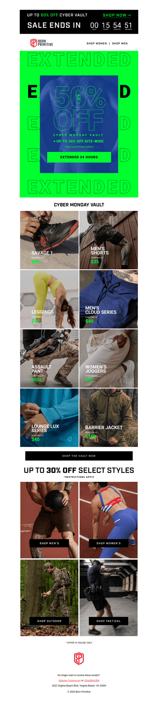 Extended 🚨 50% Off Cyber Monday Vault