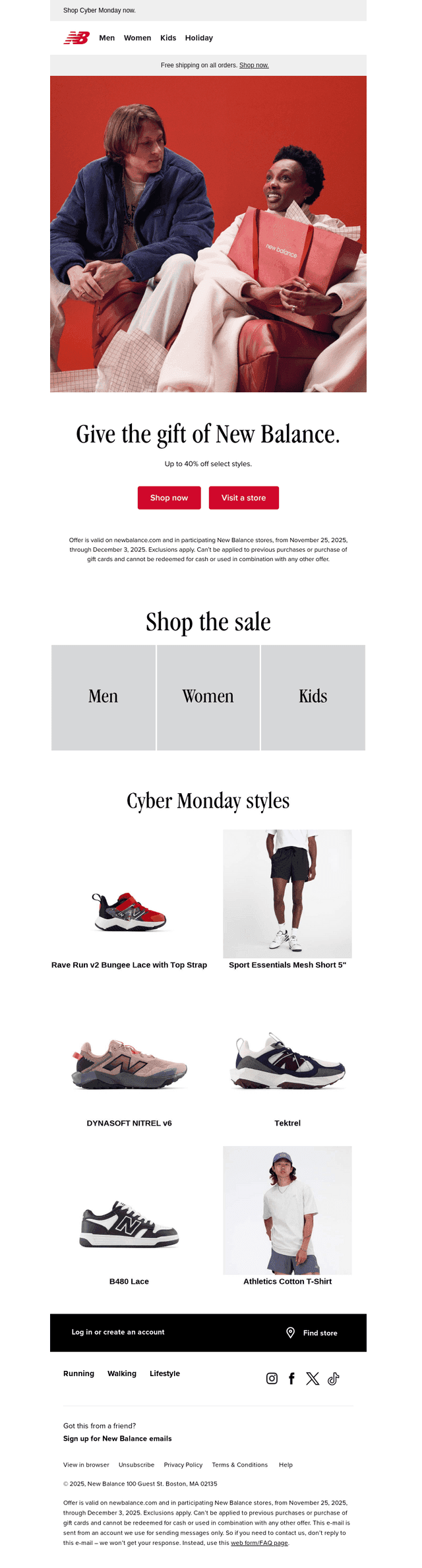 Final days: Up to 40% off select styles