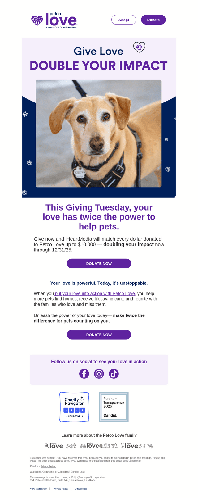 💞Donation match: double your impact today!