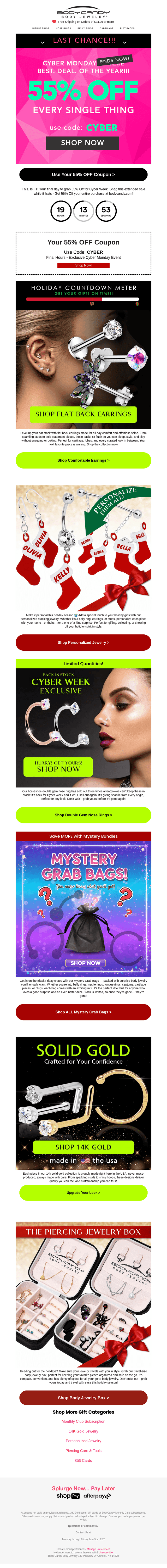 LAST 📣 Call for 55% Off!