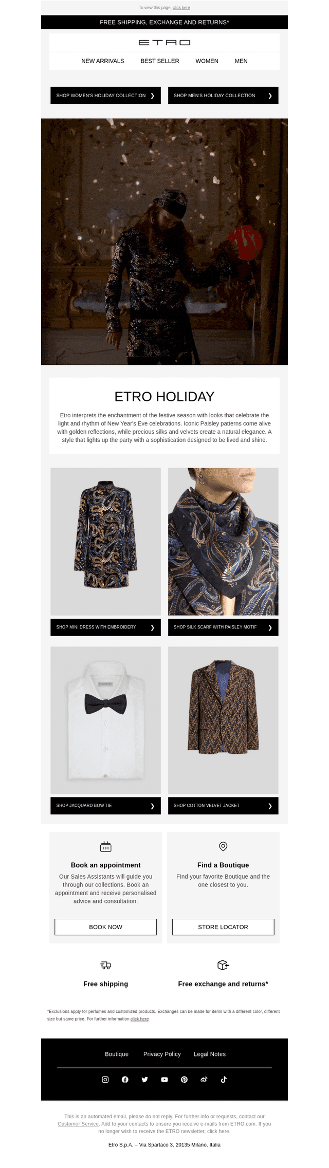 Paisley, silk and winter sparkles