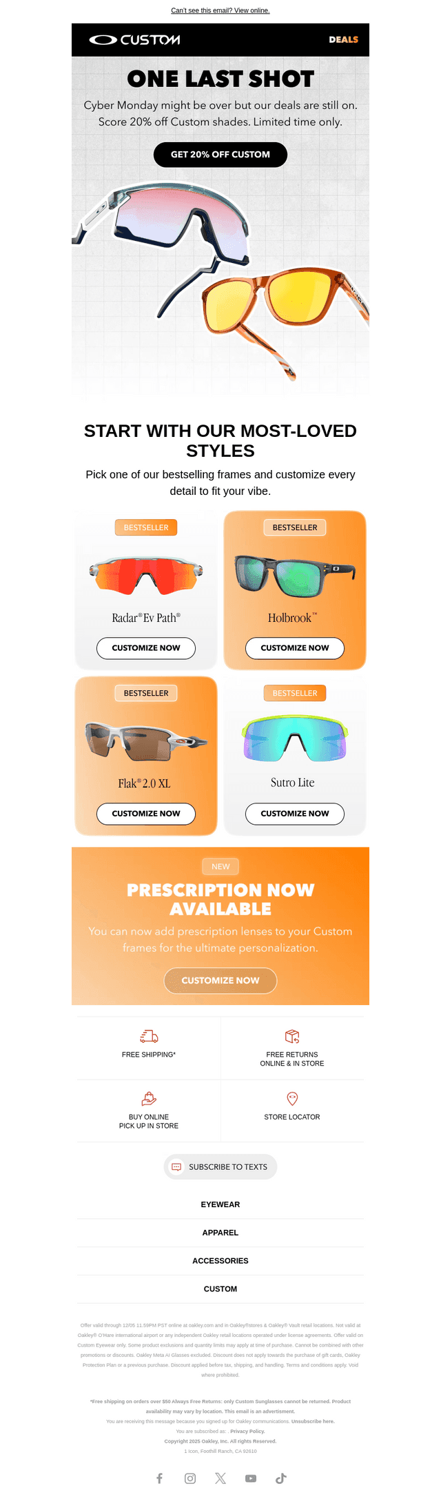 Extended Deals: 20% Off Custom