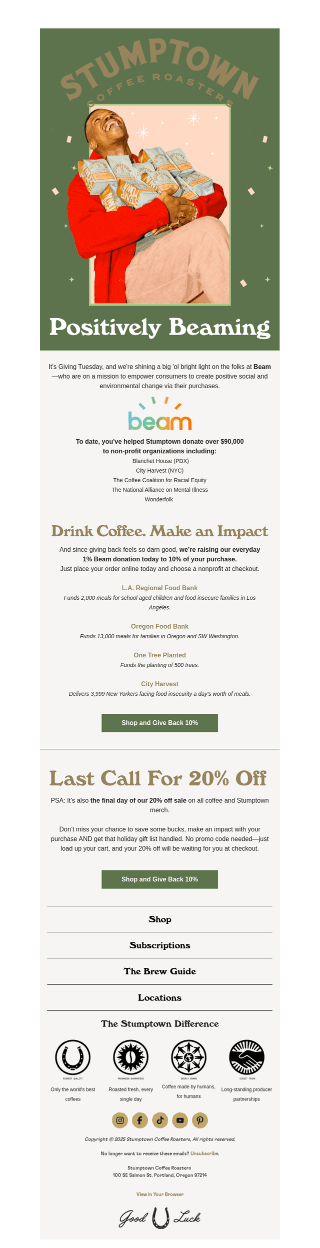 Drink Coffee. Make an Impact.