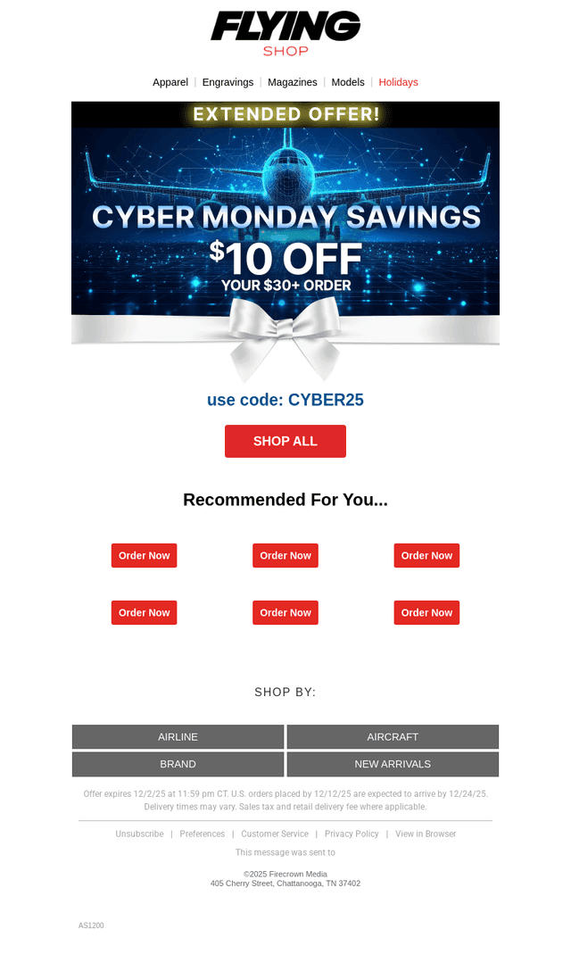 Flying Magazine email from Tue, Dec 2, 2025