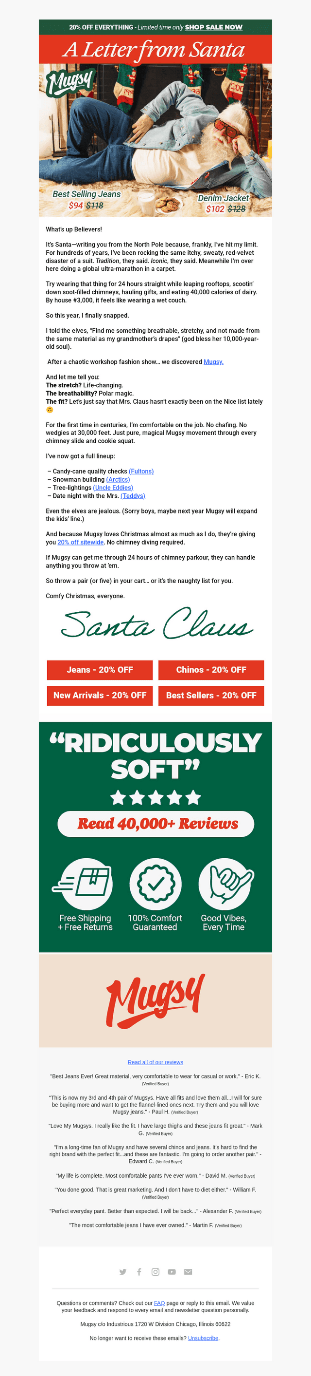 A letter from Santa