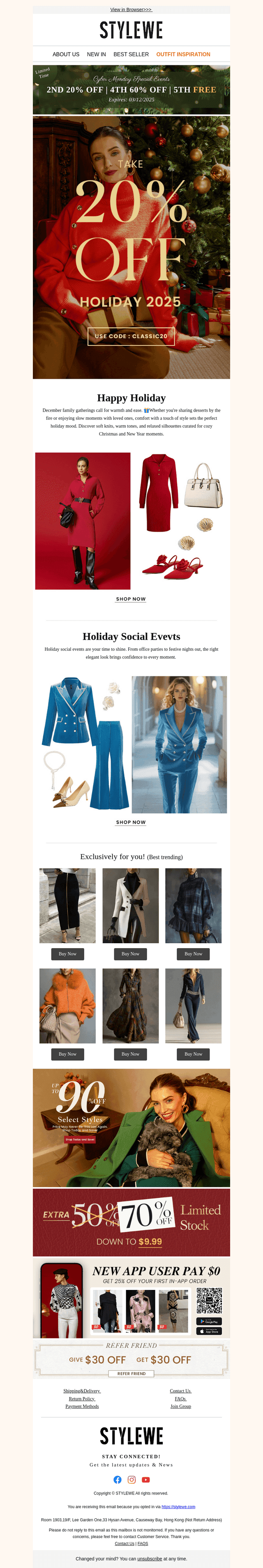 , December Holiday Styles Ready for You