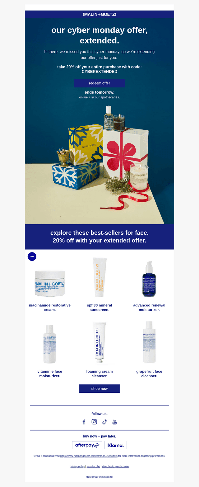 cyber monday extended.