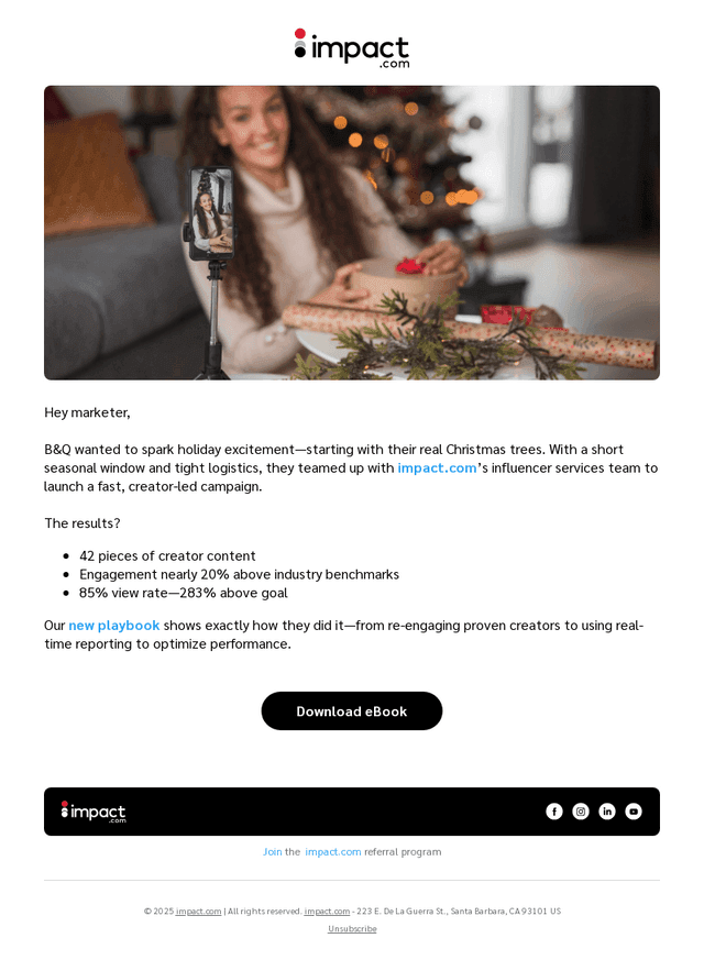 impact.com email from Tue, Dec 2, 2025