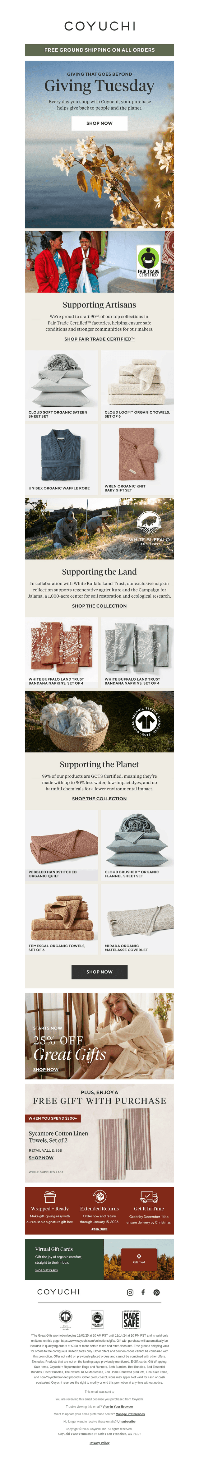 How Your Purchase Gives Back All Year Long