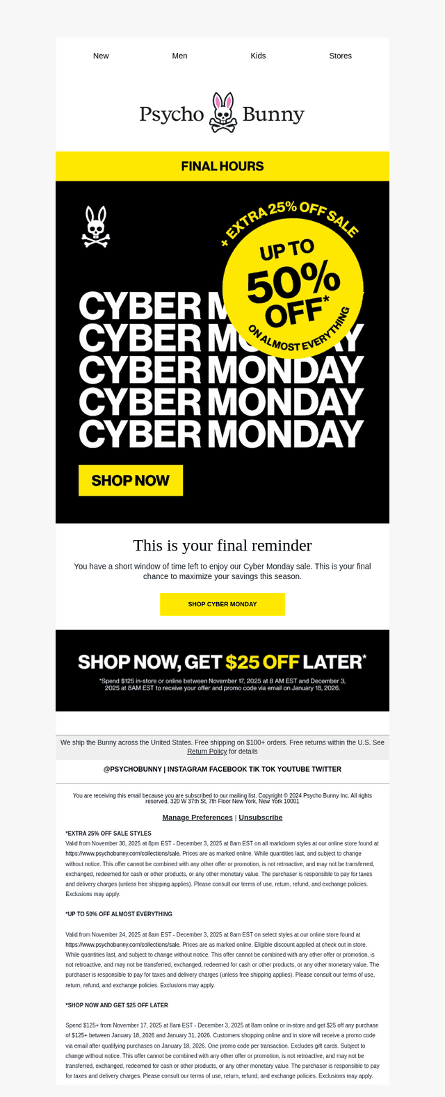 FINAL HOURS: Up to 50% Off Almost Everything