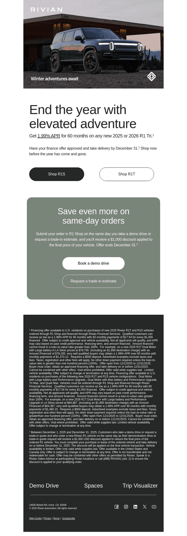 Get 1.99% APR on R1 Tri