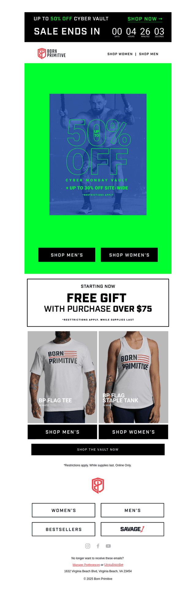 FREE GIFT WITH PURCHASE OVER $75