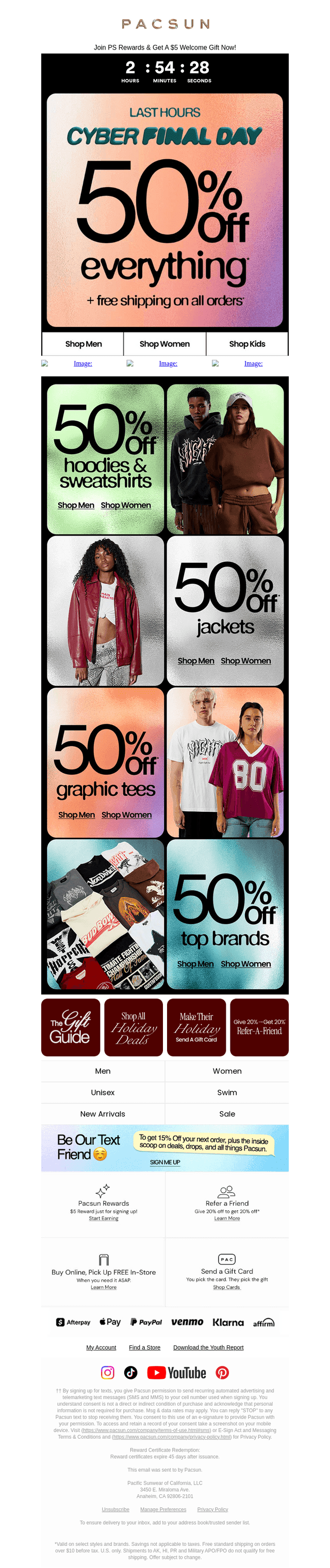 HOURS. LEFT. UP TO 50% OFF. Everyone panic.