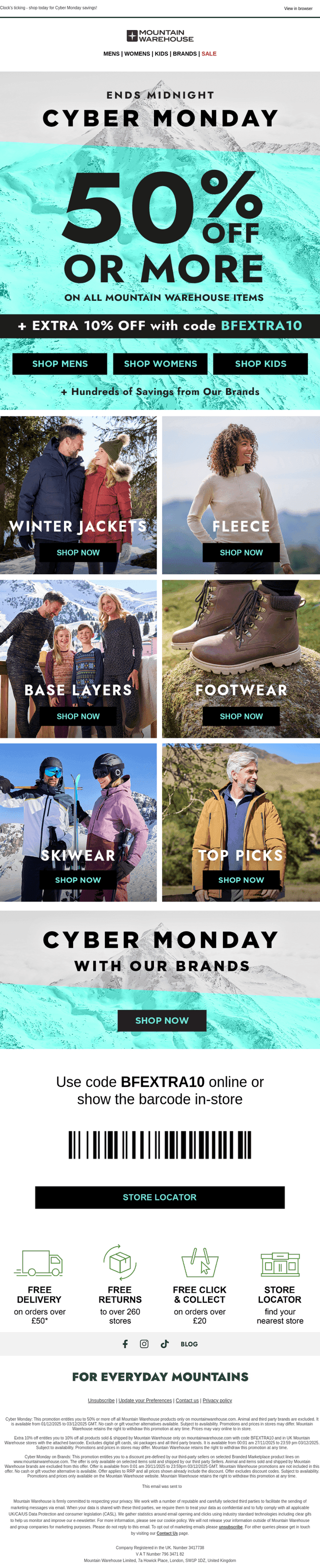 Ends Today! 50% Off or More + Extra 10%