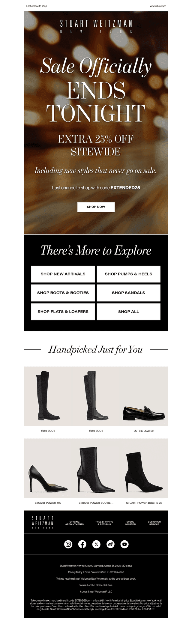 Extra 25% Off Sitewide: Sale Ends Tonight​