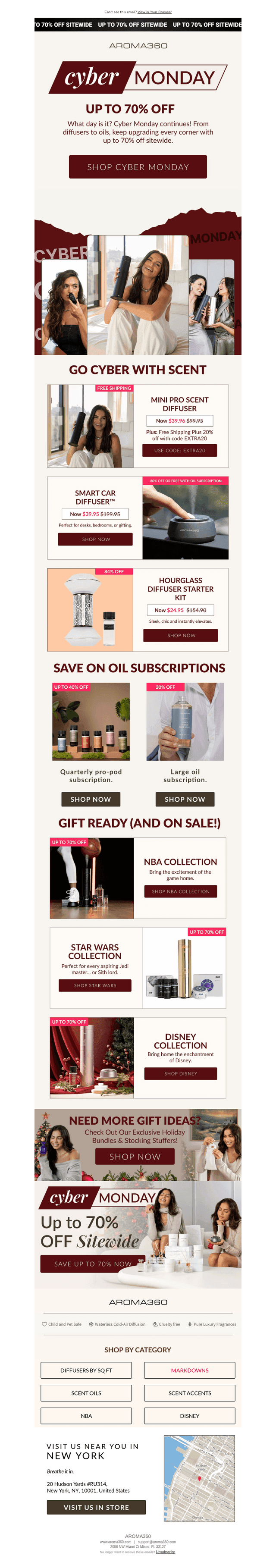 Aroma360 email from Wed, Dec 3, 2025