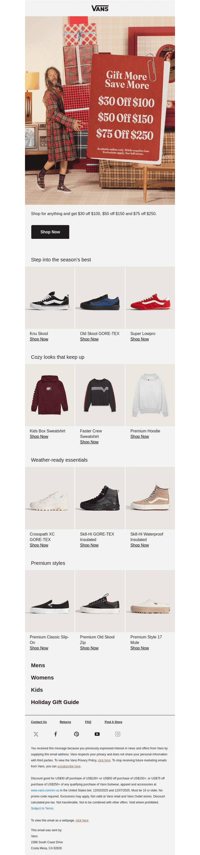 Gift more, save more for the holidays