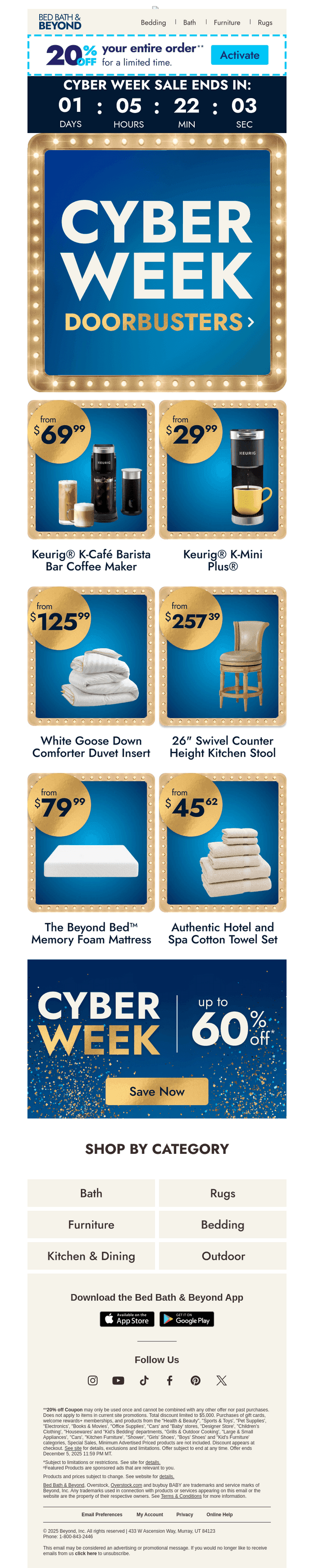 Cyber Week doorbusters: Extra savings inside