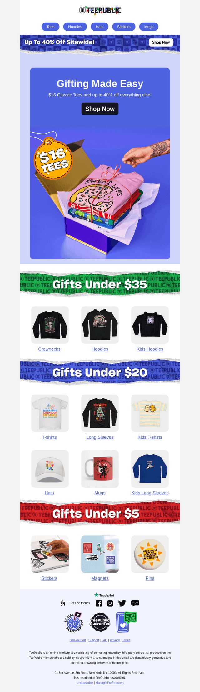 Up to 40% off extended! 🛍️