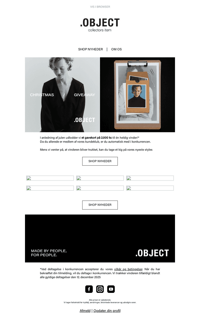 OBJECT email from Thu, Dec 4, 2025